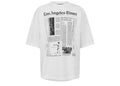 Palm Angels Los Angeles Times Oversized News T-Shirt White