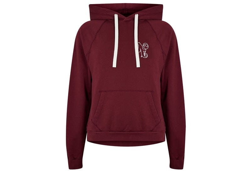 Palm Angels Monogram Hoodie Bordeaux