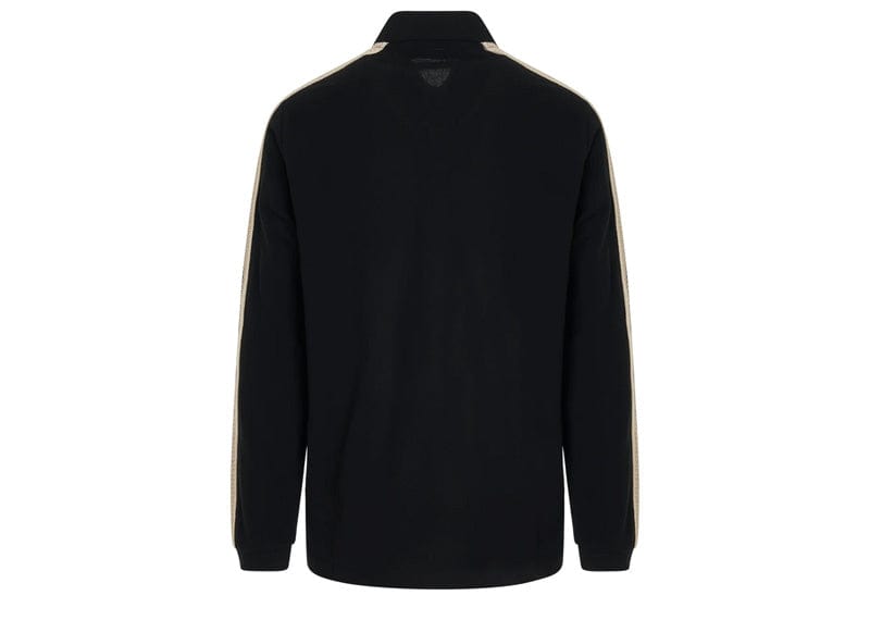 Palm Angels Monogram Piquet Track Shirt Black/Off White