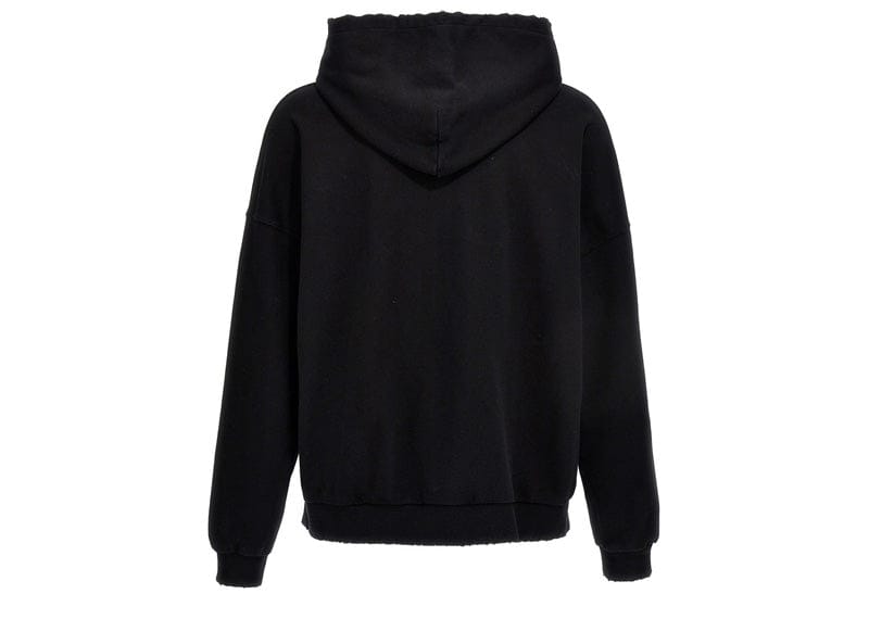 Palm Angels Monogram Statement Logo Hoodie Black