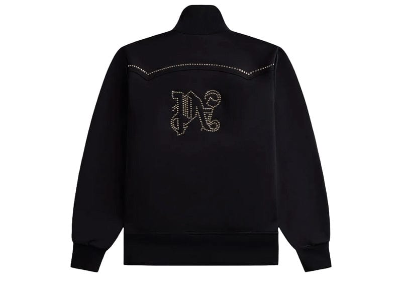 Palm Angels Monogram Stud Track Jacket Black/Silver