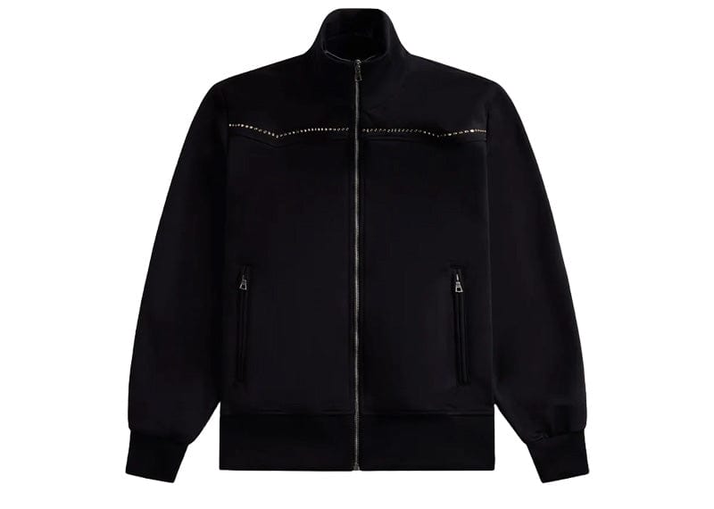 Palm Angels Monogram Stud Track Jacket Black/Silver