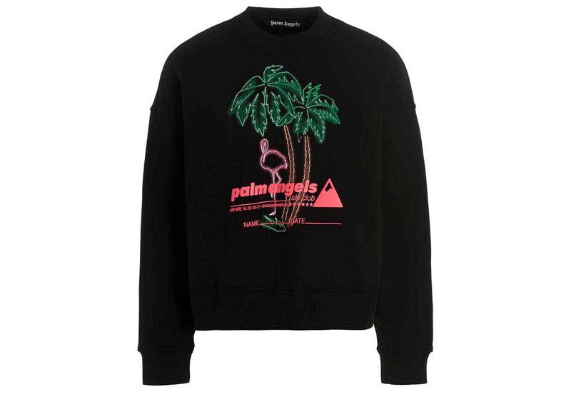 Palm Angels PA Ski Club Oversize Crew Sweat Black/Multi