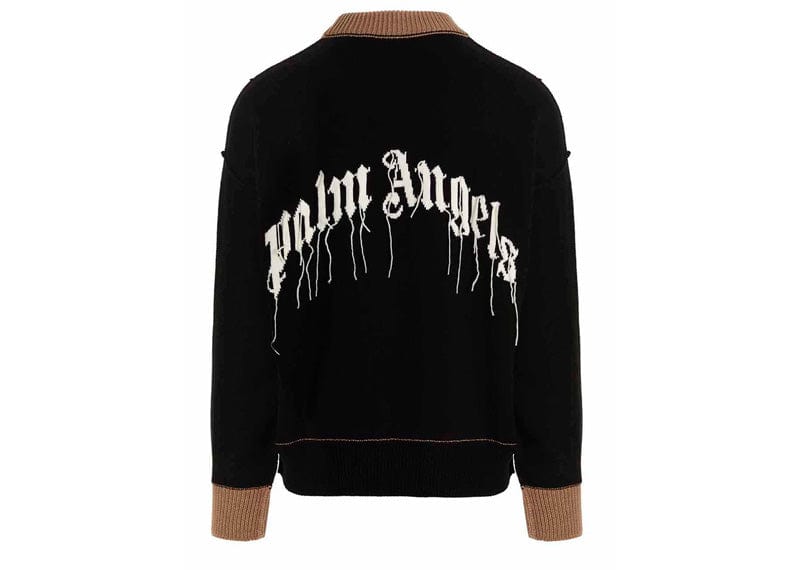 Palm Angels Palm Bear Wool Knit Sweater Black/Brown