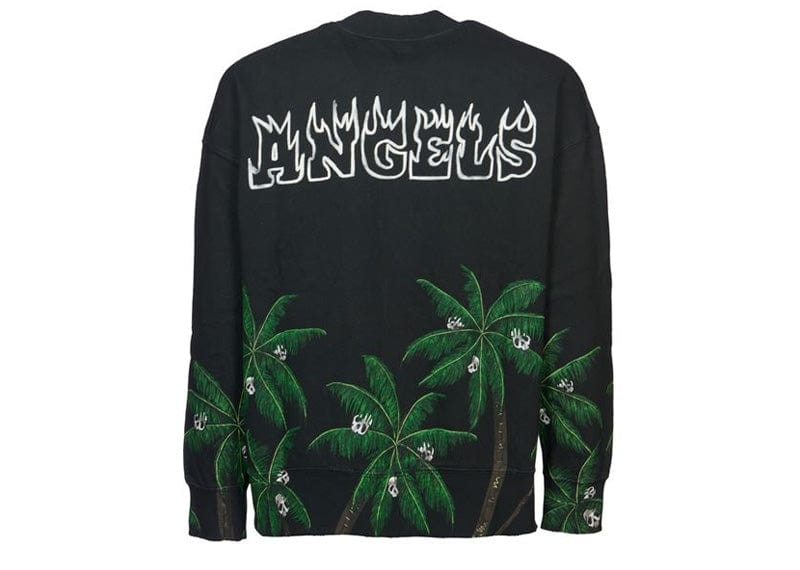 Palm Angels Palms & Skulls Vintage Crewneck Black/Green