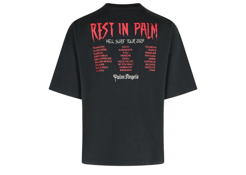 Palm Angels Rest In Palm Tee Black