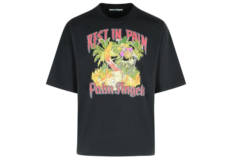 Palm Angels Rest In Palm Tee Black