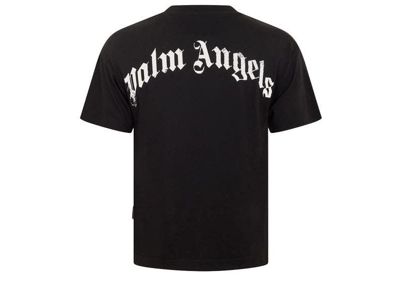 Palm Angels Spray Broken Bear Tee Black/White