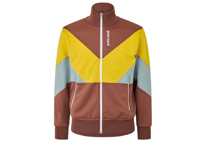 Palm Angels V Colorblock Jacket Brown/Yellow/Grey