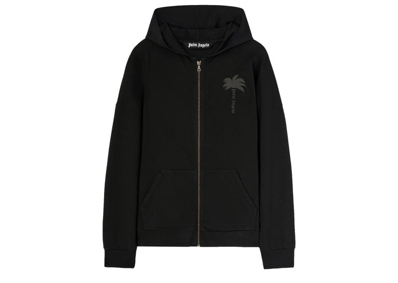 Palms Zipped Hoody Vintage Black