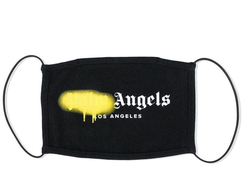 Ssense Palm Angels Sprayed Logo Mask Black