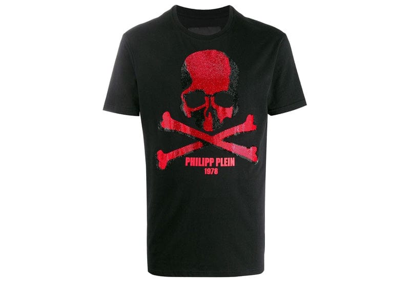Philipp Plein T-Shirt Round Neck SS Skull Strass