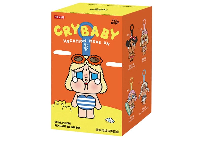 Pop Mart Crybaby Vacation Mode On Series Vinyl Plush Pendant Single Blind Box