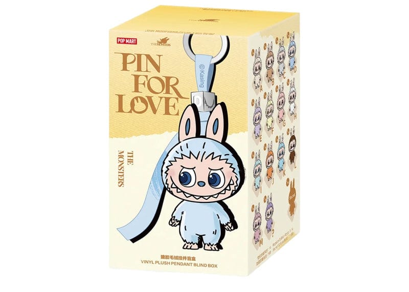 Pop Mart Labubu The Monsters Pin for Love Series Vinyl Plush Pendant (A-M) Single Blind Box
