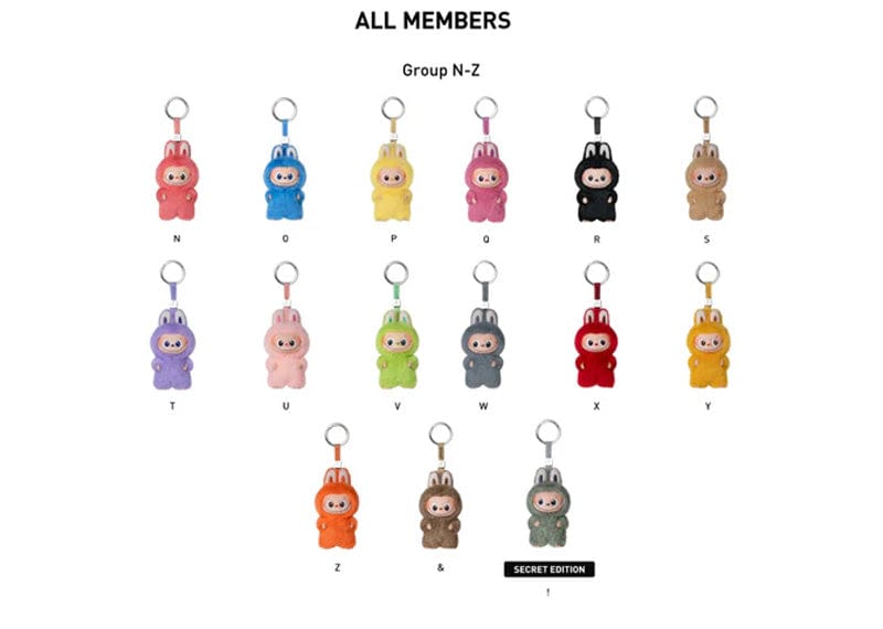Pop Mart Labubu The Monsters Pin for Love Series Vinyl Plush Pendant (N-Z) Single Blind Box