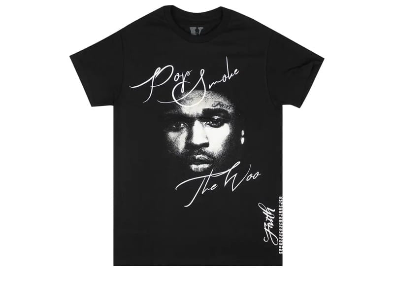 Vlone x Pop Smoke Faith T-shirt Black