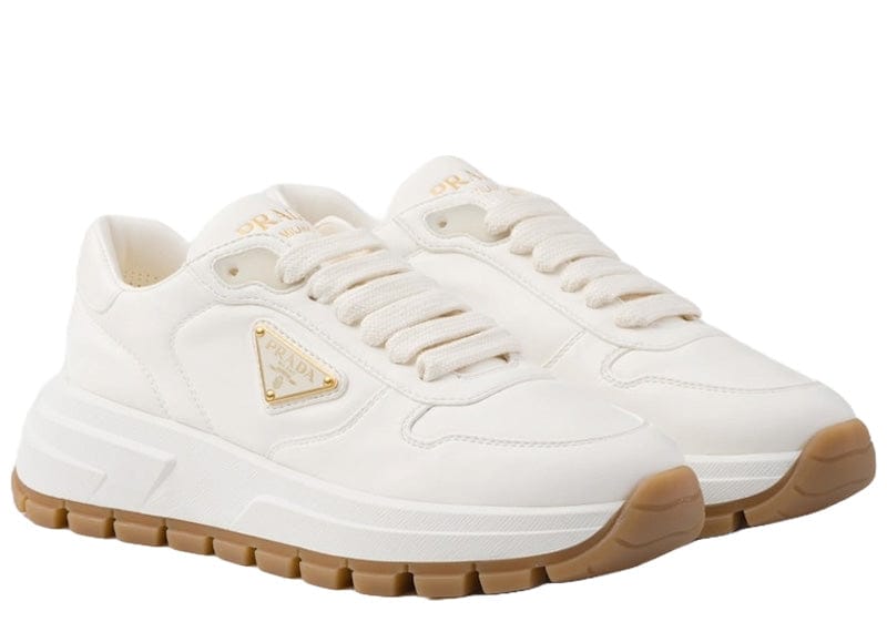 Prada Prax 01 Leather Sneakers Ivory Gum (Women's)
