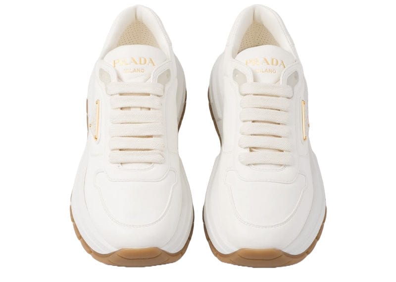 Prada Prax 01 Leather Sneakers Ivory Gum (Women's)