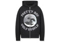 Pretty Boy Ugly World FZ Hoodie Zip Up Black Grey