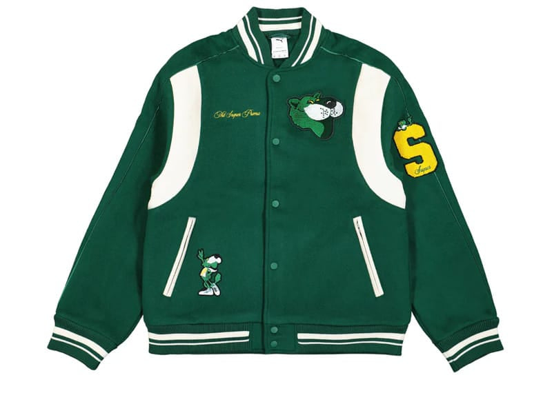 Puma The Mascot T7 College Bomber Jacket Green