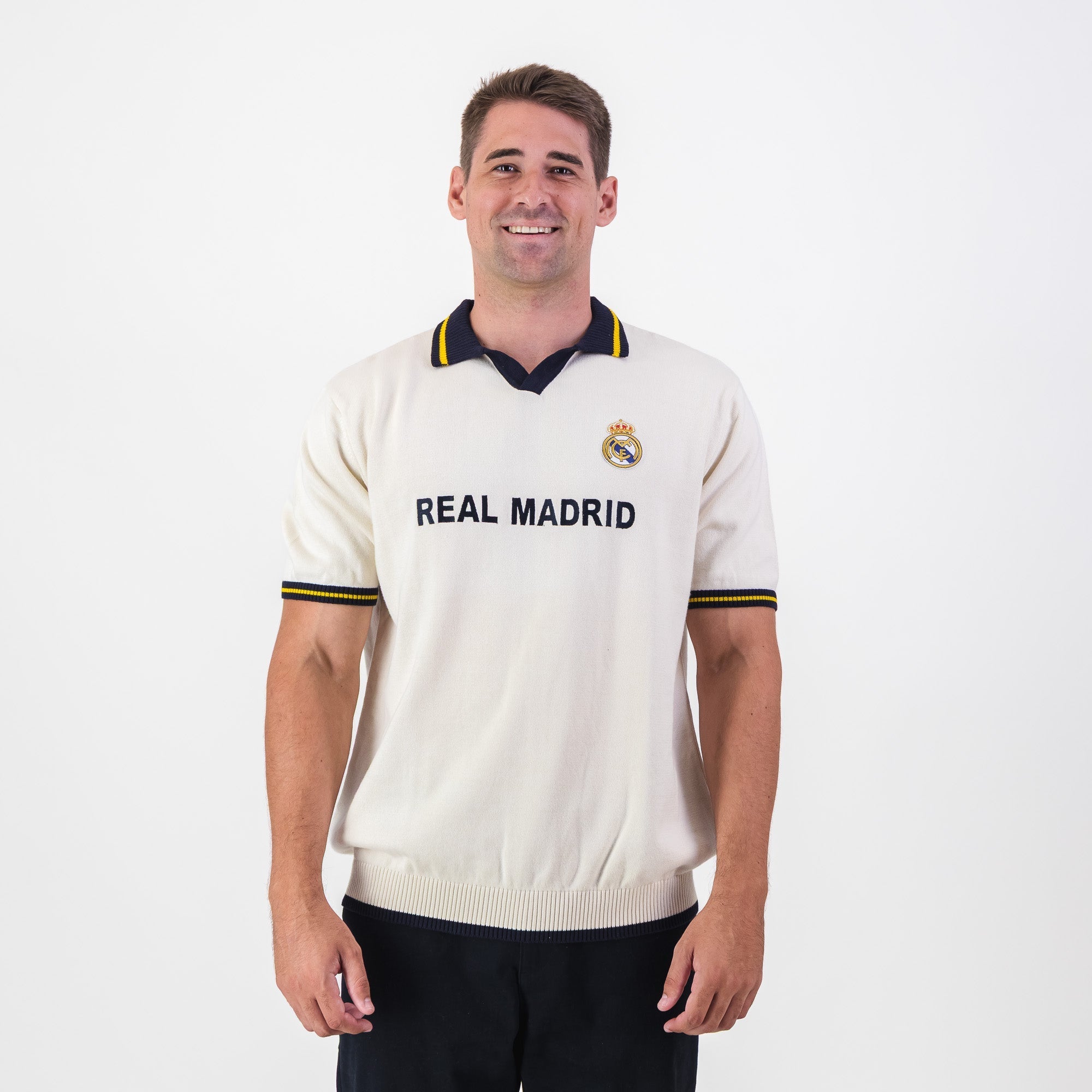 Real Madrid Classic SS Knit Jersey-Cloud Dancer