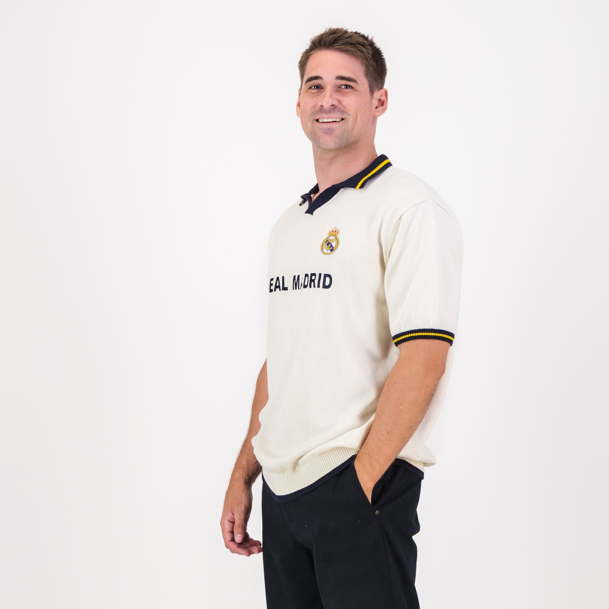 Real Madrid Classic SS Knit Jersey-Cloud Dancer