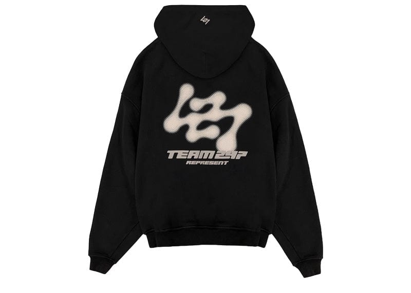 Represent 247 Future Terrains Oversized Hoodie Black