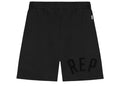 Represent Applique Sweatshort Off Black
