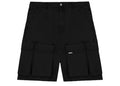 Represent Baggy Cotton Cargo Shorts Black