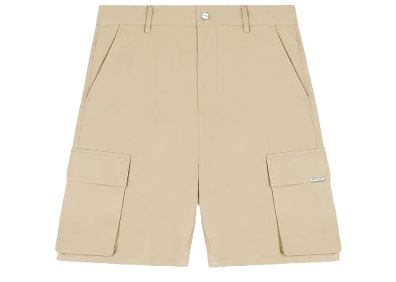 Represent Baggy Cotton Cargo Shorts Sandstone