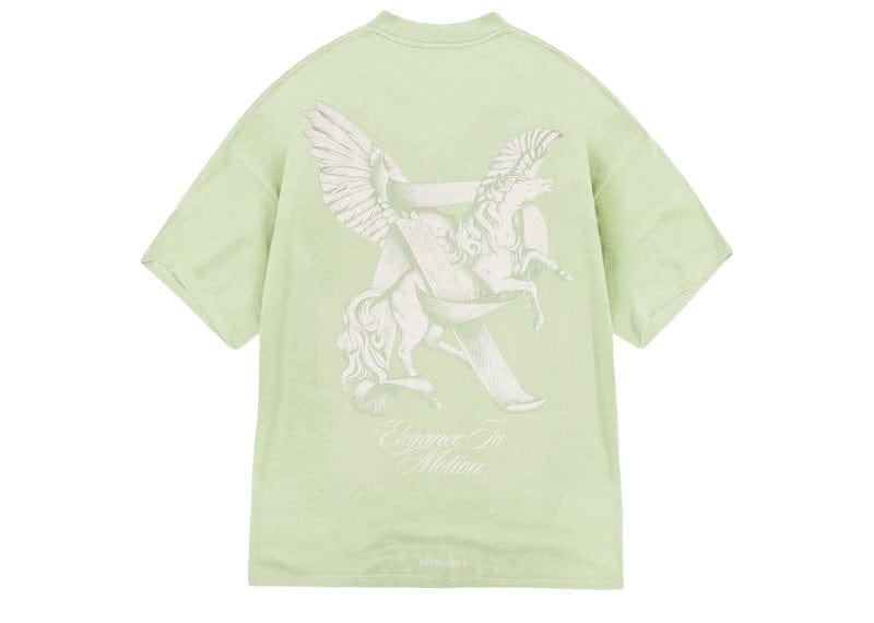 Represent Elegance in Motion Tee Green