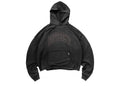 Represent Embellished Hoodie Stained Black