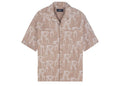 Represent Embroided Initial Overshirt Washed Taupe