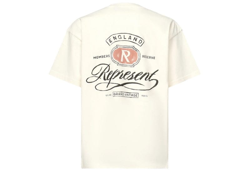 Represent Grand Vintage Hand Drawn Tee Aged White