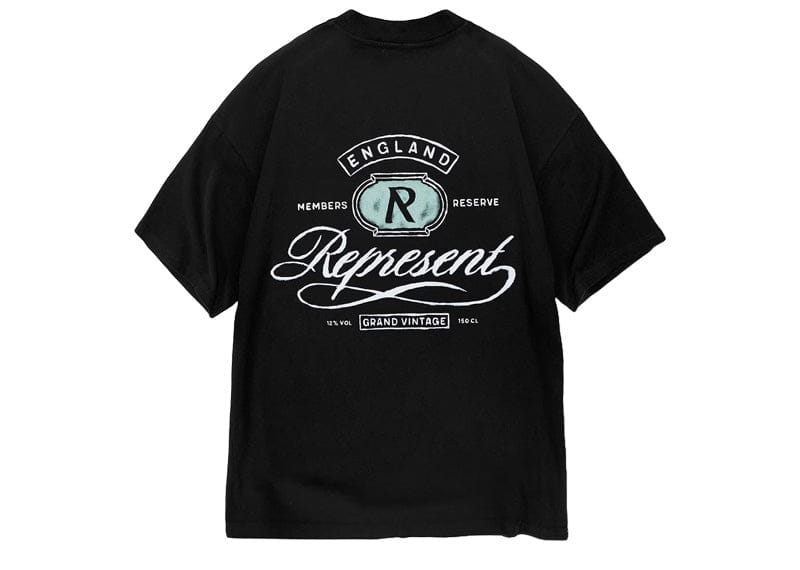 Represent Grand Vintage Hand Drawn Tee Jet Black