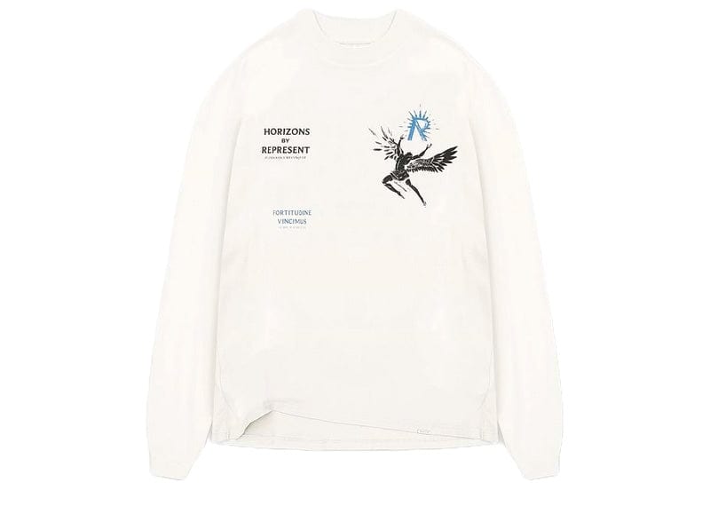 Represent Icarus Long Sleeve Tee Flat White