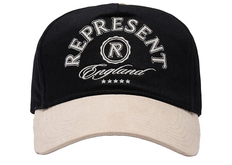 Represent Initial Crest Cap Jet Black