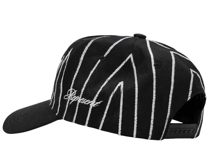 Represent Initial Stripe Cap Jet Black