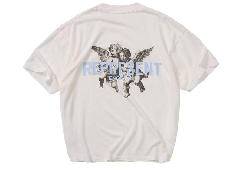Represent Legacy Cherubs Tee Flat White