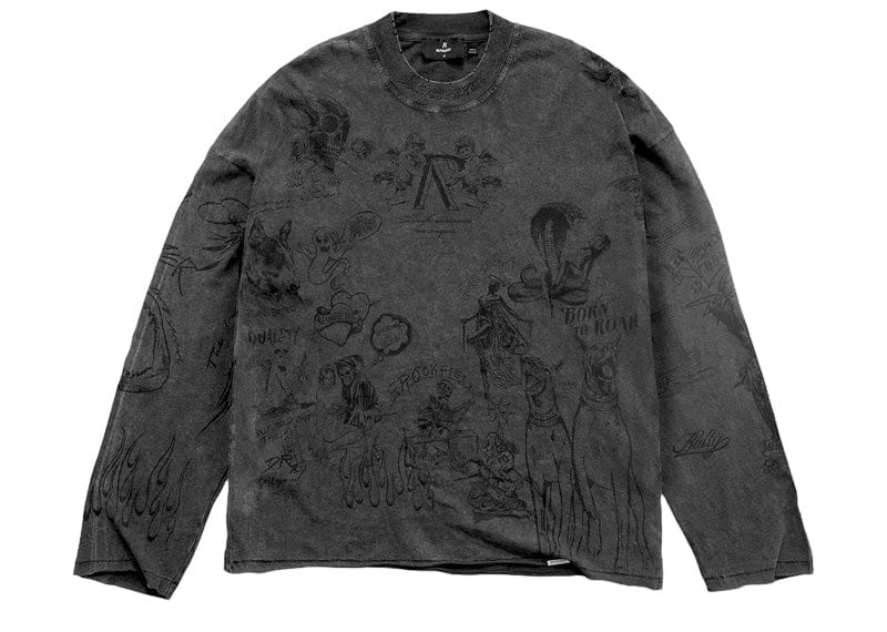 Represent Legacy Long Sleeve T-Shirt Vintage Grey