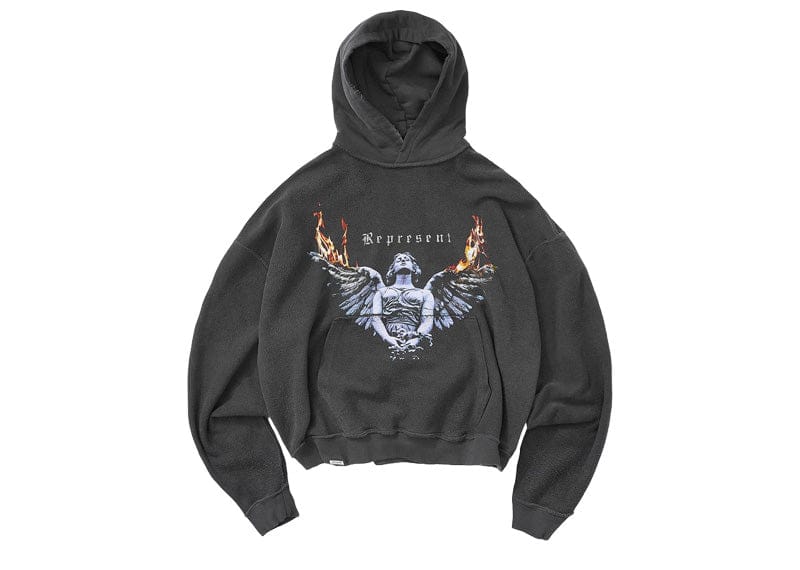 Represent Living Legacy Tour Reversible Hoodie Sun Fade Grey