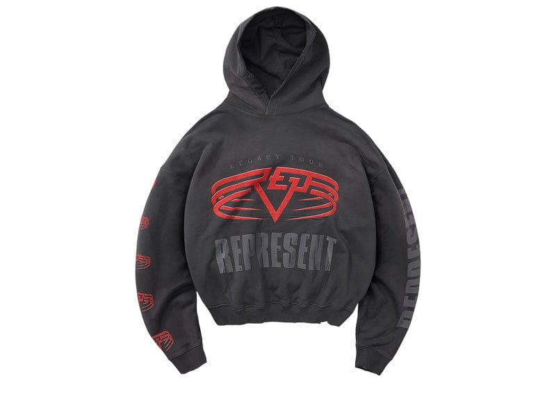 Represent Living Legacy Tour Reversible Hoodie Sun Fade Grey