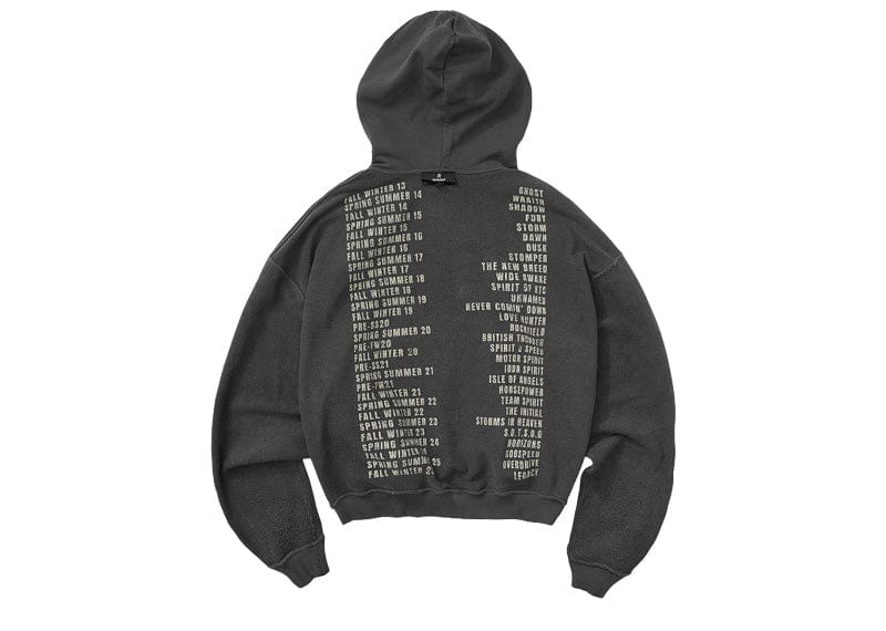 Represent Living Legacy Tour Reversible Hoodie Sun Fade Grey