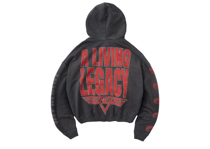 Represent Living Legacy Tour Reversible Hoodie Sun Fade Grey