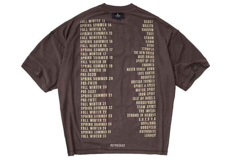 Represent Living Legacy Tour Reversible Tee Nero/Brown