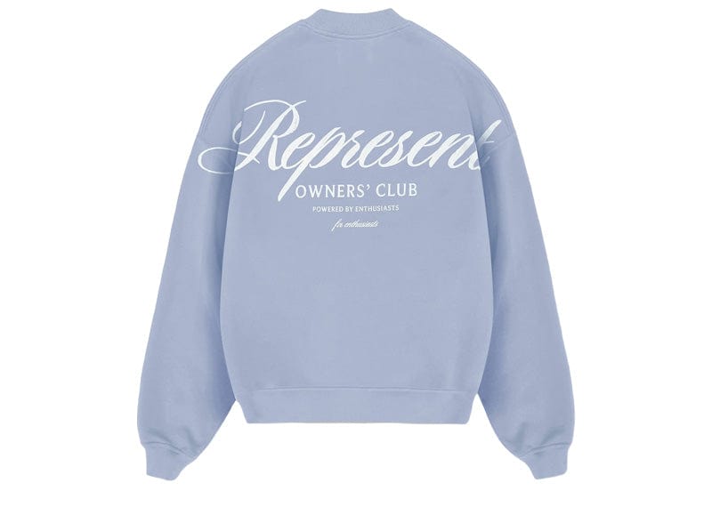 Represent Owners Club Script Crewneck Dusty Blue