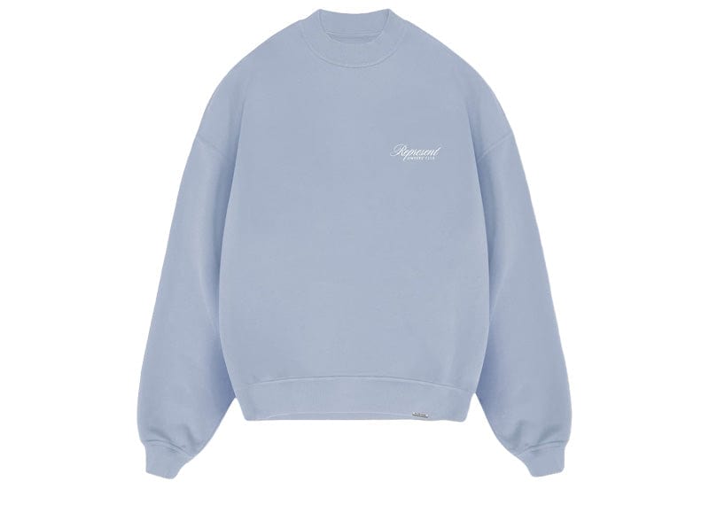 Represent Owners Club Script Crewneck Dusty Blue