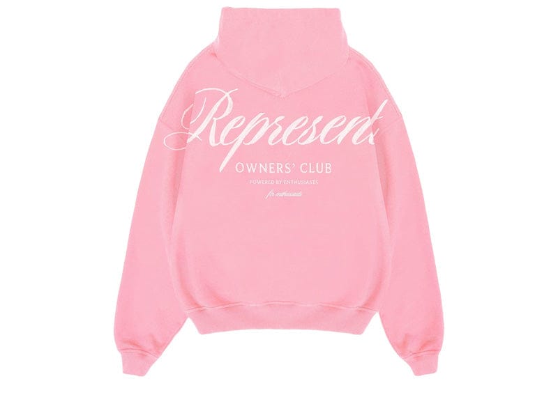 Represent Owners Club Script Hoodie Pink