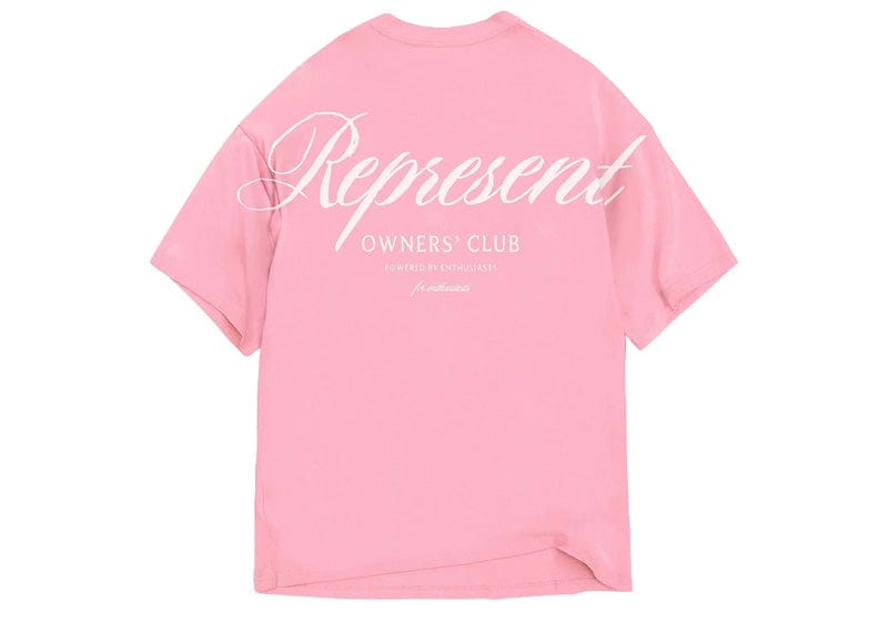 Represent Owners Club Script T-Shirt Pink