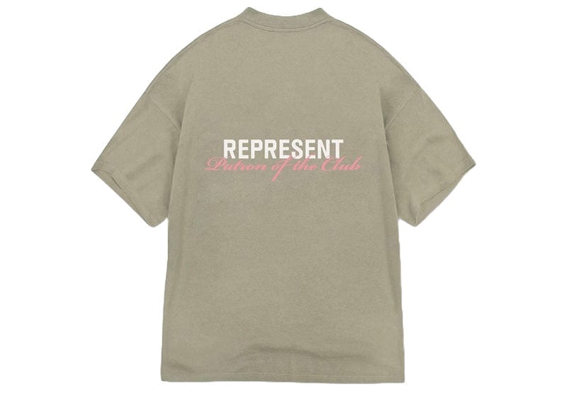 Represent Patron of the Club Tee Khaki/Pink